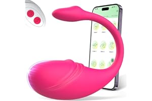 Vibrator with Remote Control, Sex Toy for Women, Vibrator Sets for Women with App, Sex Toy for Couples, Extreme Sex Toys, Quiet Vibrating Egg, Dildo Sex Toy Set, Women's Clitoris (Pink)