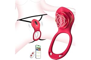 Sex Toy for Couples, Women, Men, BDSM Rose Vibration for Women, Vibrator Sets for Women, Clitoris with Remote Control, Quiet, Ring Vibrator App, Erotic Sex Toy, Sex Machine Games