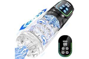 Electric Masturbator Masturbating for Men, 7 Telescopic Functions, Rotating & Suction, Sex Toy for Men, Vibrator Sets, Pocket Pussy Masturbators, Glans Stimulator, Sex Toys